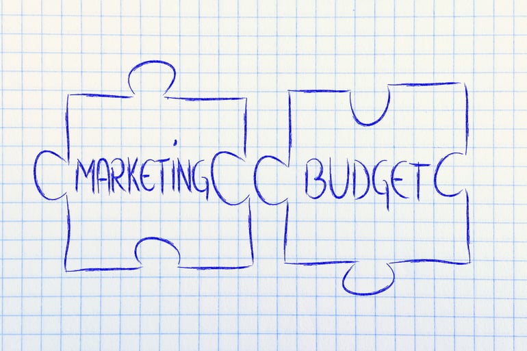 marketing budget hand-drawn